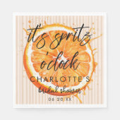 Persoonlijke Liefde Op De Eerste Spritz Bruidsfees Servet (Voorkant)