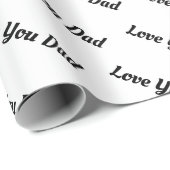 Persoonlijke liefde Vader | Ik hou van je vader Cadeaupapier (Rol Hoek)