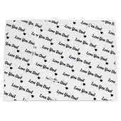 Persoonlijke liefde Vader | Ik hou van je vader Groot Cadeauzakje (Voorkant)