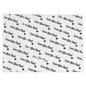 Persoonlijke liefde Vader | Ik hou van je vader Groot Cadeauzakje (Achterkant)