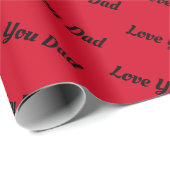 Persoonlijke liefde Vader | Ik hou van je vader Wr Cadeaupapier (Rol Hoek)