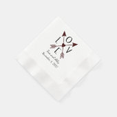 Persoonlijke liefde voor Arrows Wedding Napkins Servet (Hoek)