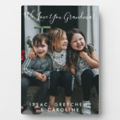 Persoonlijke liefde voor grootmoeder foto handgesc fotoplaat (voorkant)