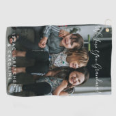 Persoonlijke liefde voor grootmoeder foto handgesc golfhanddoek (Horizontaal)