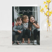 Persoonlijke liefde voor grootmoeder foto handgesc kaart (Gele Bloem)