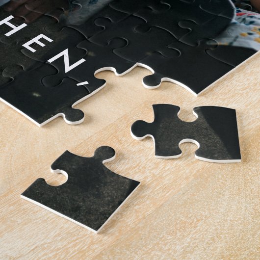 Persoonlijke liefde voor grootmoeder foto handgesc legpuzzel (Zijkant)