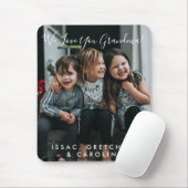 Persoonlijke liefde voor grootmoeder foto handgesc muismat (Met muis)