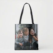 Persoonlijke liefde voor grootmoeder foto handgesc tote bag (Voorkant)