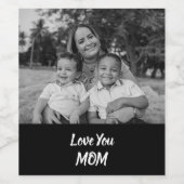 Persoonlijke liefde voor je moeder Wijnflesetiket Wijn Etiket (Enkel label)