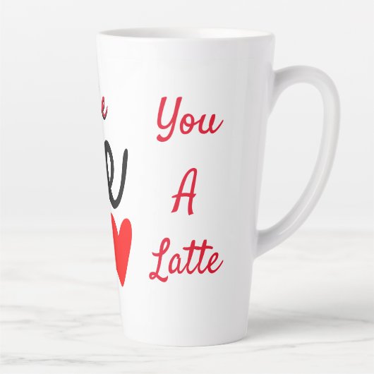 Persoonlijke liefde voor jou een latte mok (Rechts)