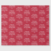 Persoonlijke liefde voor Kerstmis Cadeaupapier (Vlak)