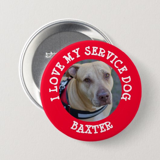 Persoonlijke liefde voor mijn servicedag Button (Voorkant /achterkant)
