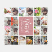 Persoonlijke liefde voor Nana 20-fotocollage Fleece Deken (Voorkant (Horizontaal))