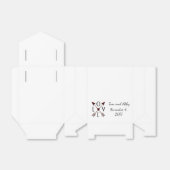 Persoonlijke liefde voor pijlen Wedden voor voetba Bedankdoosjes (Uitgevouwen)