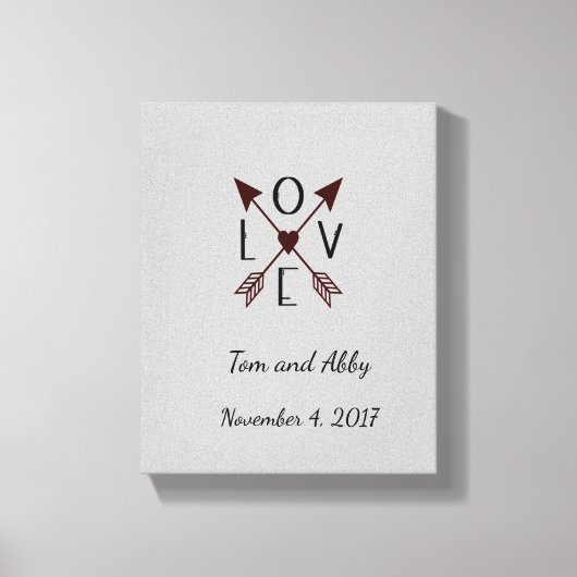Persoonlijke liefde voor weddenschappen canvas afdruk (Voorkant)