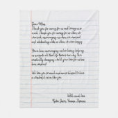 Persoonlijke liefdesbrief fleece deken (Voorkant)