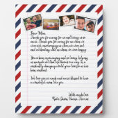 Persoonlijke liefdesbrief Handgeschreven foto Coll Fotoplaat (Voorkant)