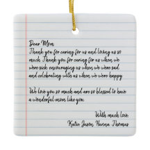 Persoonlijke liefdesbrief met handgeschreven Kerst