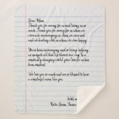 Persoonlijke liefdesbrief sherpa deken (Voorkant)