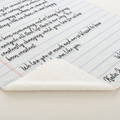 Persoonlijke liefdesbrief sherpa deken (3/4)