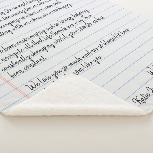 Persoonlijke liefdesbrief sherpa deken (3/4)