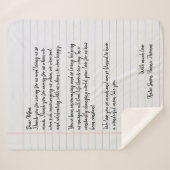 Persoonlijke liefdesbrief sherpa deken (Voorkant (horizontaal))