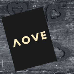 Persoonlijke liefdescoole Moderne Minimalistische  Feestdagen Kaart