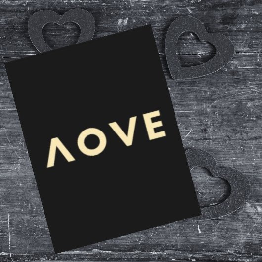 Persoonlijke liefdescoole Moderne Minimalistische  Feestdagen Kaart