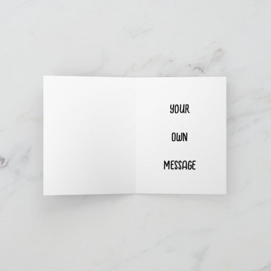 Persoonlijke liefdescoole Moderne Minimalistische  Feestdagen Kaart (Binnen)