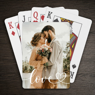 Persoonlijke Liefdesfoto Pokerkaarten