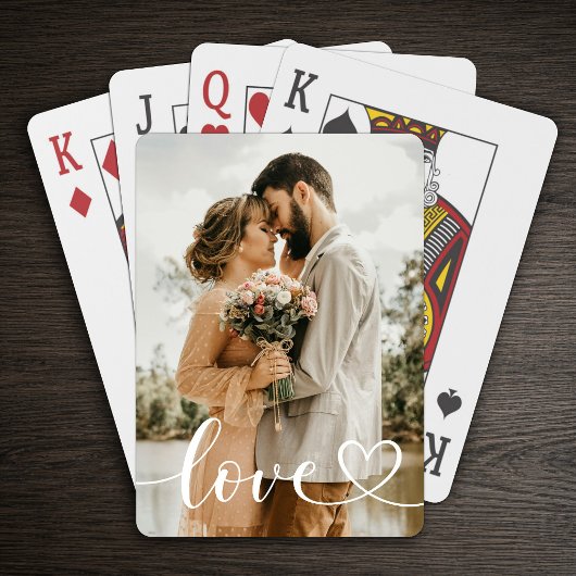 Persoonlijke Liefdesfoto  Pokerkaarten