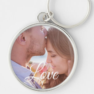 Persoonlijke liefdesfotokoppeling sleutelhanger