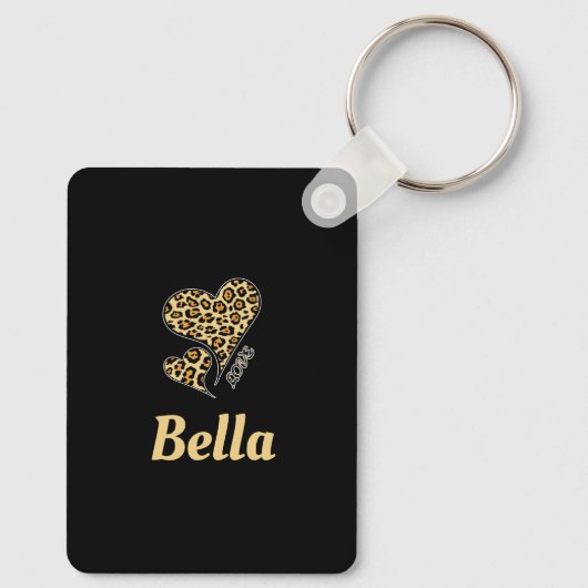 Persoonlijke liefdeshartritme-monitor sleutelhanger (Achterkant)