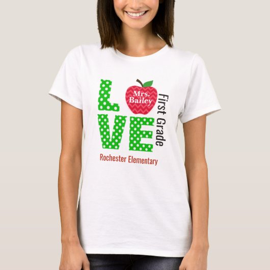 Persoonlijke liefdesleraar Shirt (Voorkant)