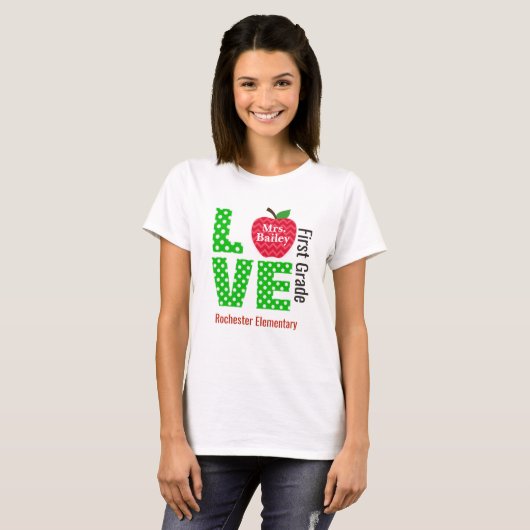 Persoonlijke liefdesleraar Shirt (Voorkant volledig)