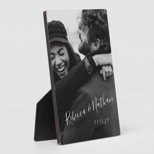 Persoonlijke liefdespaar foto-weduwnaar datum fotoplaat (Zijkant)