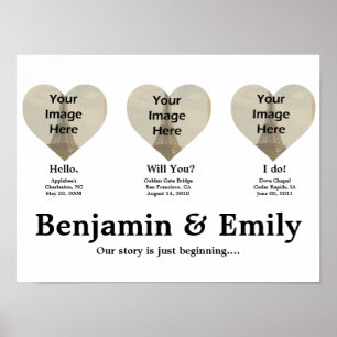 Persoonlijke liefdesverhalen. hallo, wil je? Ik do Poster