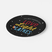 Persoonlijke liefdesverlichting Latkes Hanukkah Fu Papieren Bordje (Gekanteld)