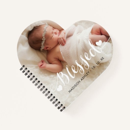 Persoonlijke liefdeszeggende Baby Foto Notitieboek (Voorkant)