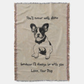 Persoonlijke liefdevol met snoepjes deken (Voorkant Verticaal)