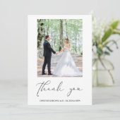 Persoonlijke liefdevolle bruiloft - Hartelijk dank Bedankkaart (Staand voorkant)