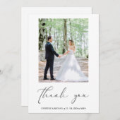 Persoonlijke liefdevolle bruiloft - Hartelijk dank Bedankkaart (Voorkant / Achterkant)