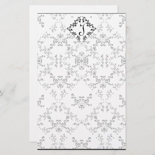 Persoonlijke liefdevolle zwarte en witte kreet briefpapier (Voorkant / Achterkant)