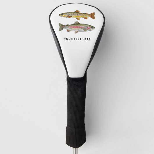 Persoonlijke liefhebber van vissen – Forel vissen  Golfheadcover (Voorkant)