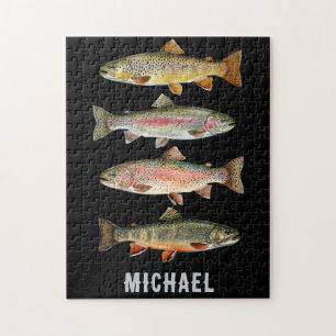 Persoonlijke liefhebber van vissen – Forel vissen Legpuzzel