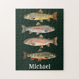 Persoonlijke liefhebber van vissen – Forel vissen Legpuzzel