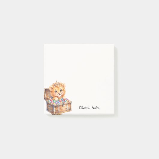 Persoonlijke Lieve Leeuwenschatkist Post-Its Post-it® Notes (Voorkant)