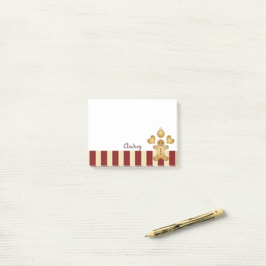 Persoonlijke Lieve Reuzenkoek Kerstman Kerstmis Post-it® Notes (Op bureau)