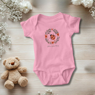 Persoonlijke Lieveheersbeestje Aquarel Bloemen Cad Romper