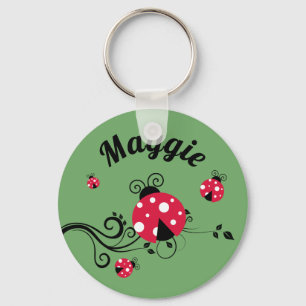 Persoonlijke lieveheersbeestje-sleutelhanger lieve sleutelhanger
